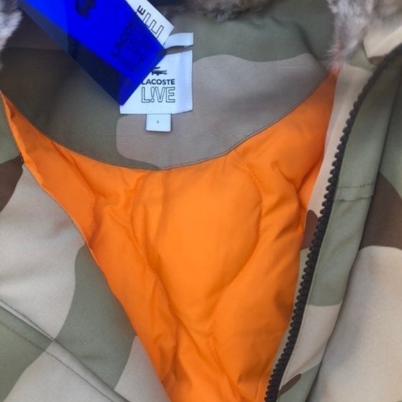 Lacoste Live camo insulated parka! Large! NWT! - Picture 8 of 8